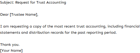snippet to distribution request or accounting request