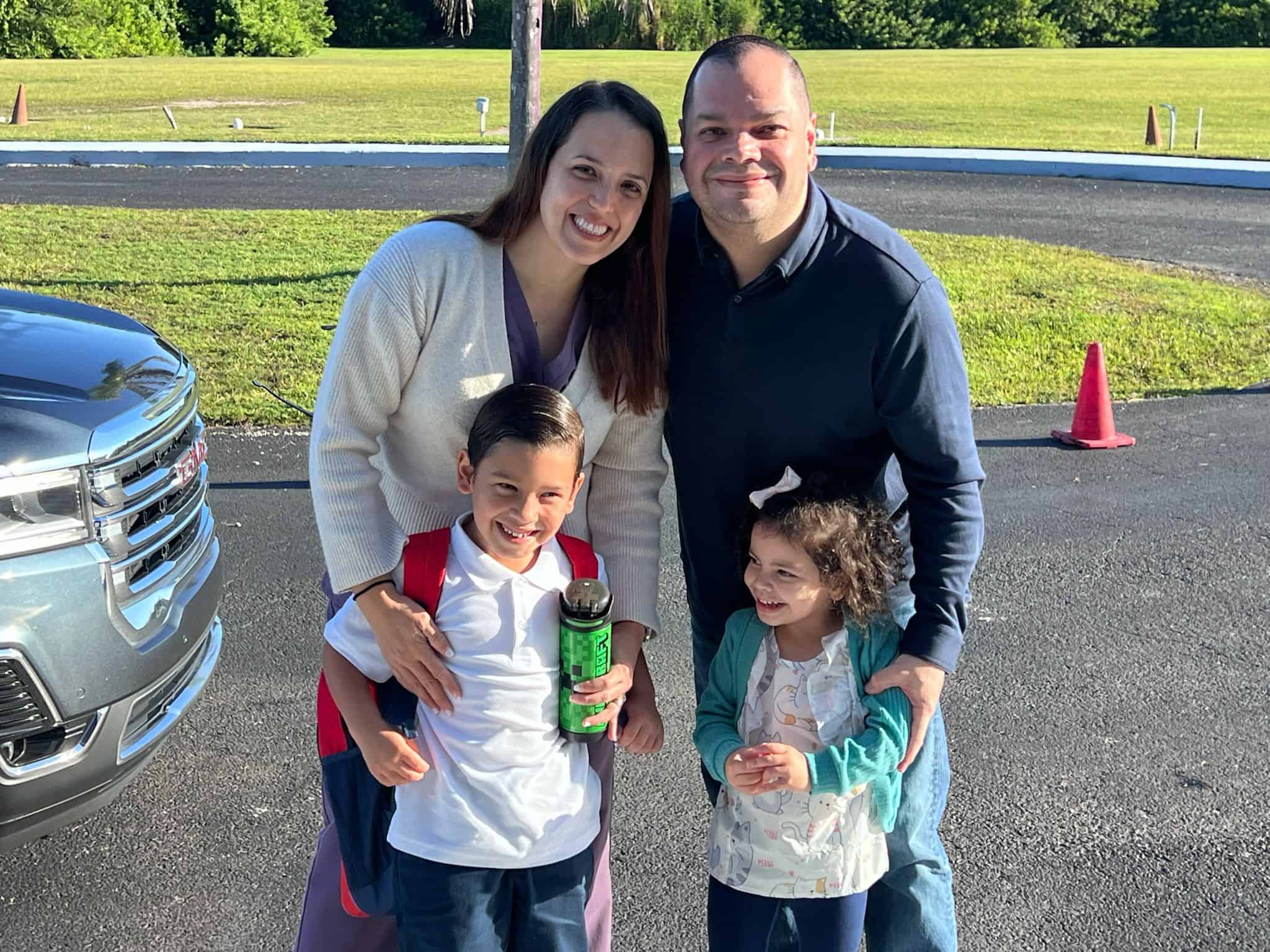 Michael Pereira with his wife and children, founder of The Autism Voyage®